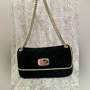 Michael Kors Suede Chain Link Shoulder Bag